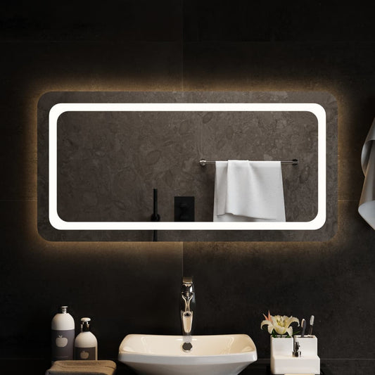Berkfield LED Bathroom Mirror 100x50 cm