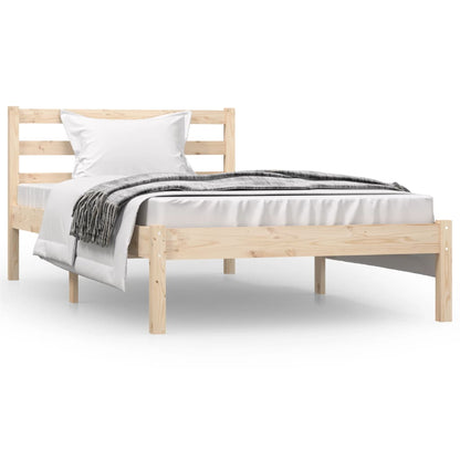 Berkfield Bed Frame Solid Wood Pine 90x190 cm Single