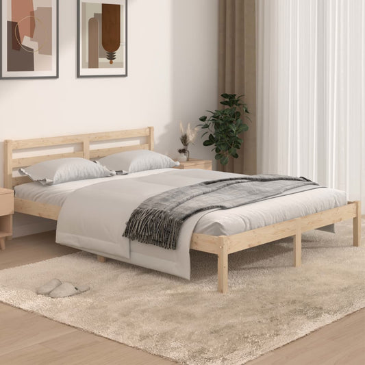 Berkfield Day Bed Solid Wood Pine 140x190 cm
