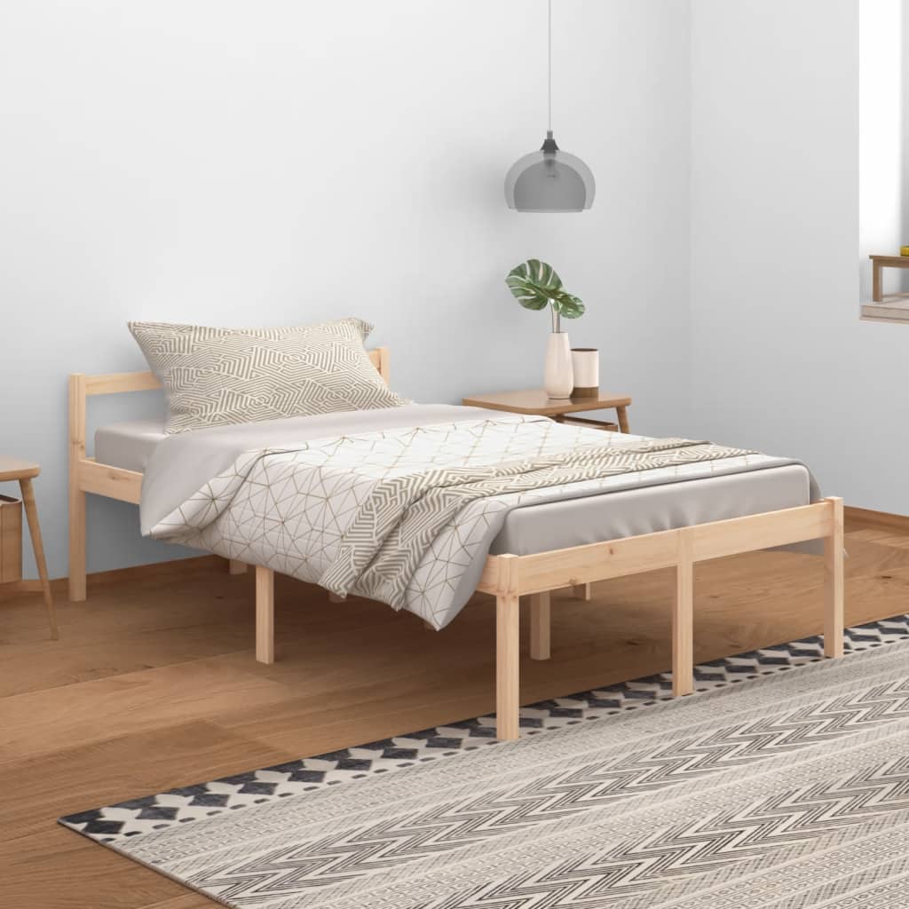Berkfield Bed Frame 120x200 cm Solid Wood Pine