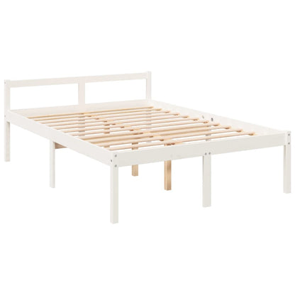 Berkfield Bed Frame White 120x200 cm Solid Wood Pine
