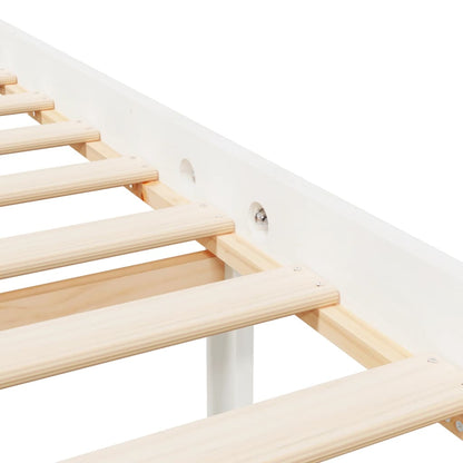 Berkfield Bed Frame White 120x200 cm Solid Wood Pine