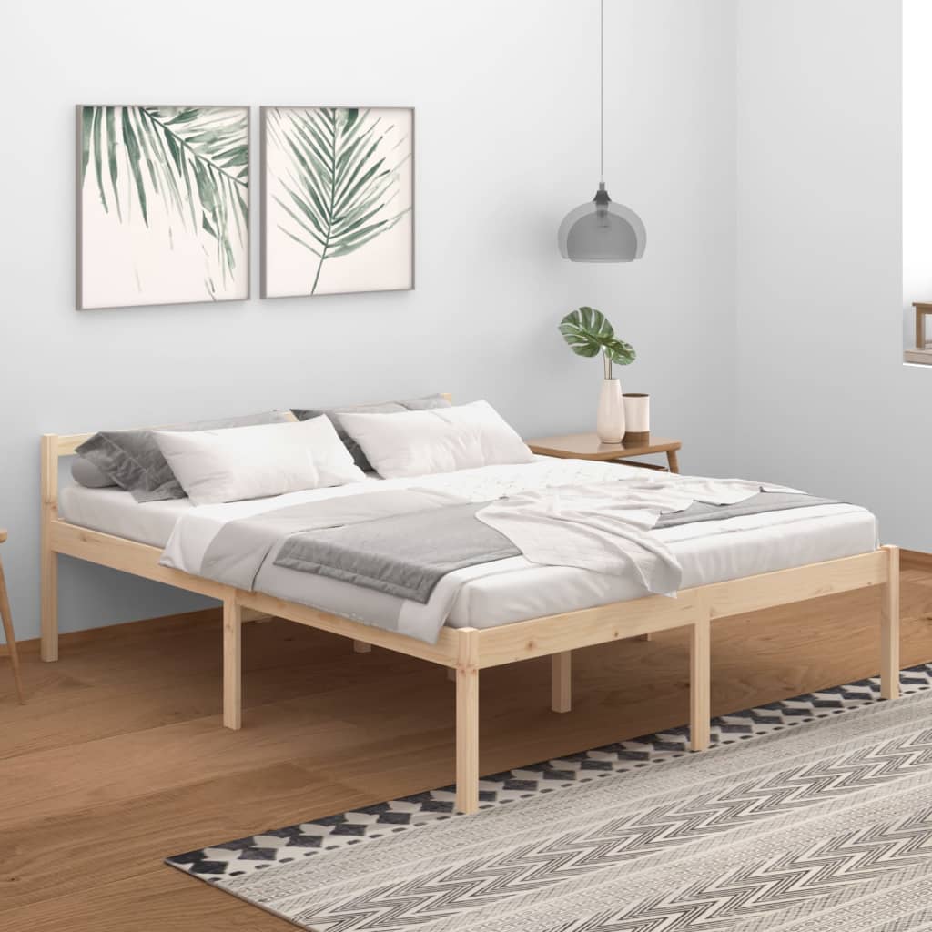Berkfield Bed Frame 160x200 cm Solid Wood Pine