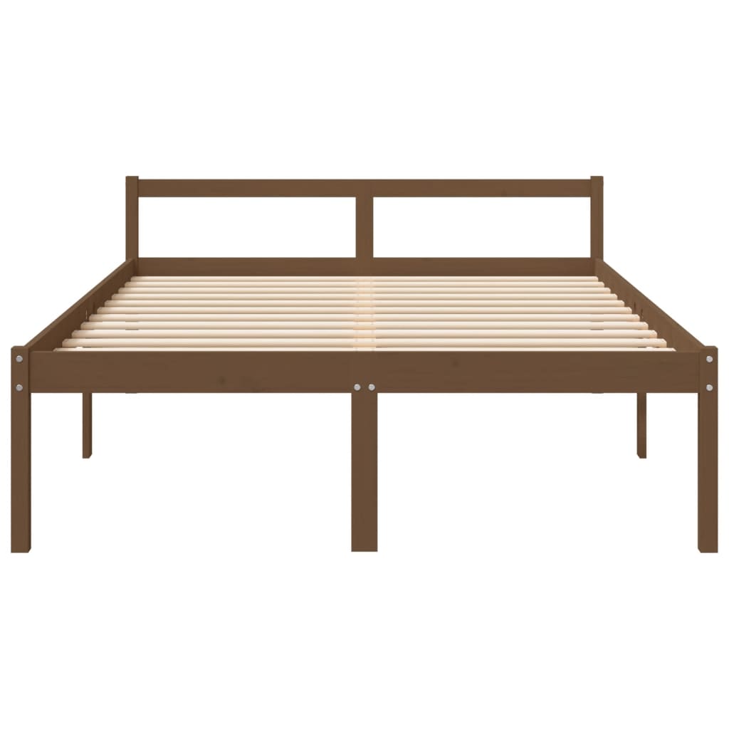 Berkfield Bed Frame Honey Brown 160x200 cm Solid Wood Pine