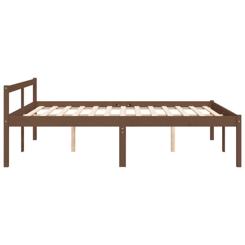 Berkfield Bed Frame Honey Brown 160x200 cm Solid Wood Pine
