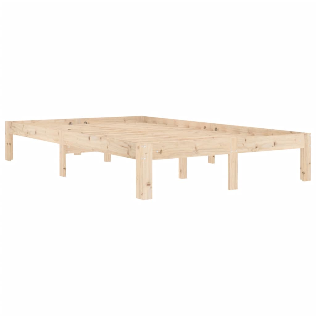 Berkfield Bed Frame Solid Wood Pine 120x200 cm