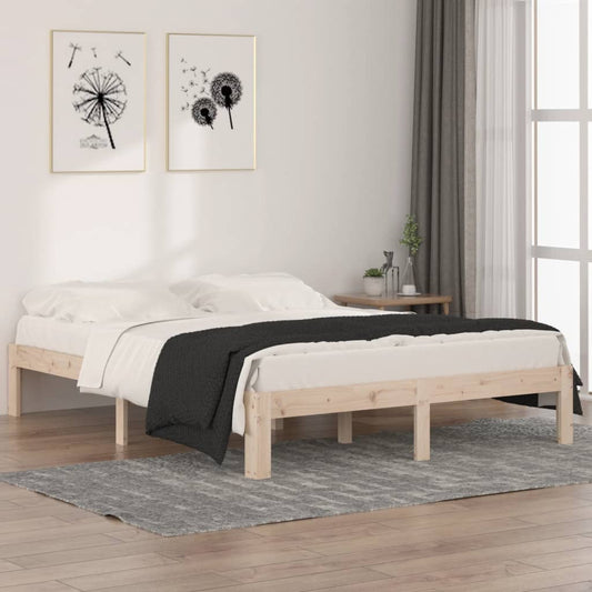 Berkfield Bed Frame Solid Wood 150x200 cm King Size