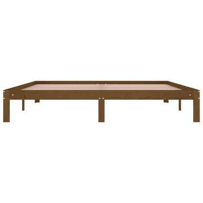 Berkfield Bed Frame Honey Brown Solid Wood 180x200 cm Super King Size