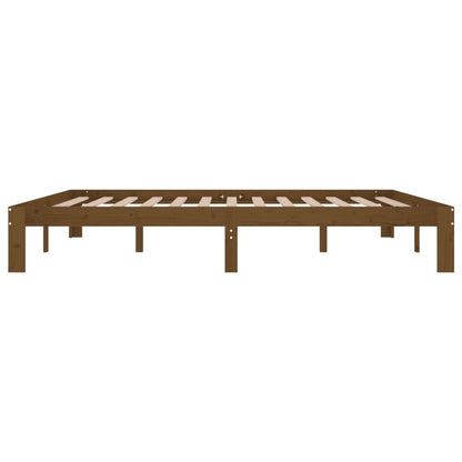 Berkfield Bed Frame Honey Brown Solid Wood 180x200 cm Super King Size