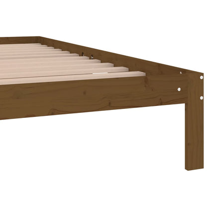 Berkfield Bed Frame Honey Brown Solid Wood 180x200 cm Super King Size