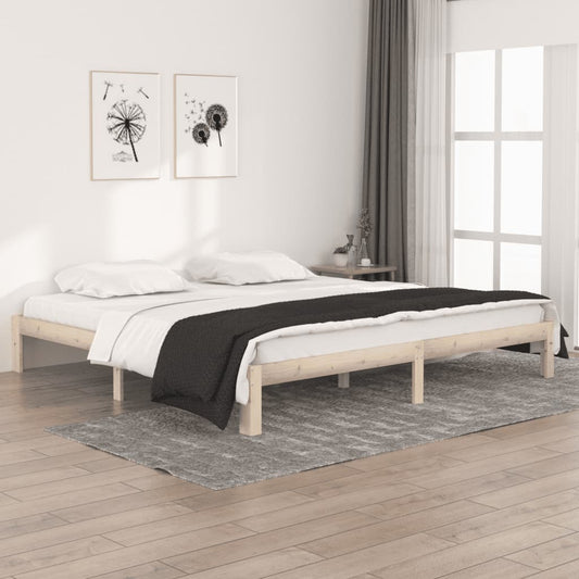 Berkfield Bed Frame Solid Wood Pine 200x200 cm