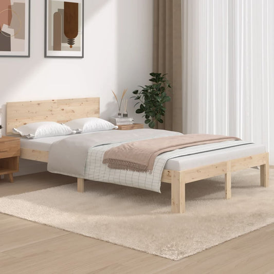 Berkfield Bed Frame Solid Wood Pine 120x200 cm
