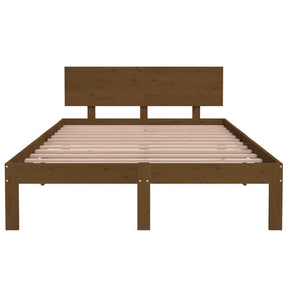 Berkfield Bed Frame Honey Brown Solid Wood Pine 120x200 cm