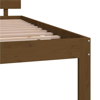 Berkfield Bed Frame Honey Brown Solid Wood Pine 120x200 cm