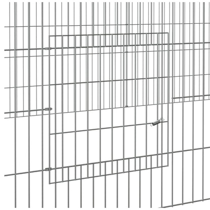 Berkfield 4-Panel Rabbit Cage 433x109x54 cm Galvanised Iron