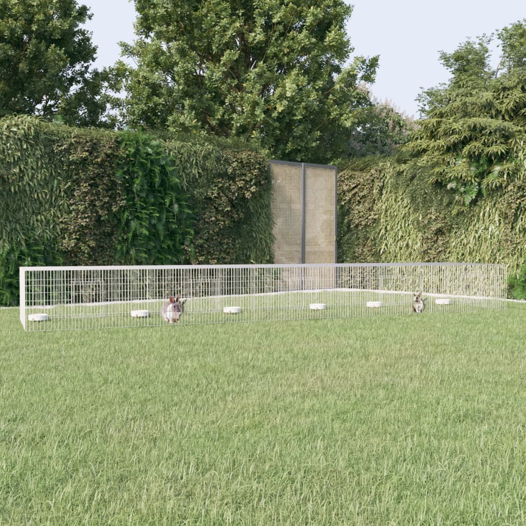 Berkfield 5-Panel Rabbit Cage 541x109x54 cm Galvanised Iron