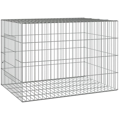 Berkfield Rabbit Cage 78x54x54 cm Galvanised Iron