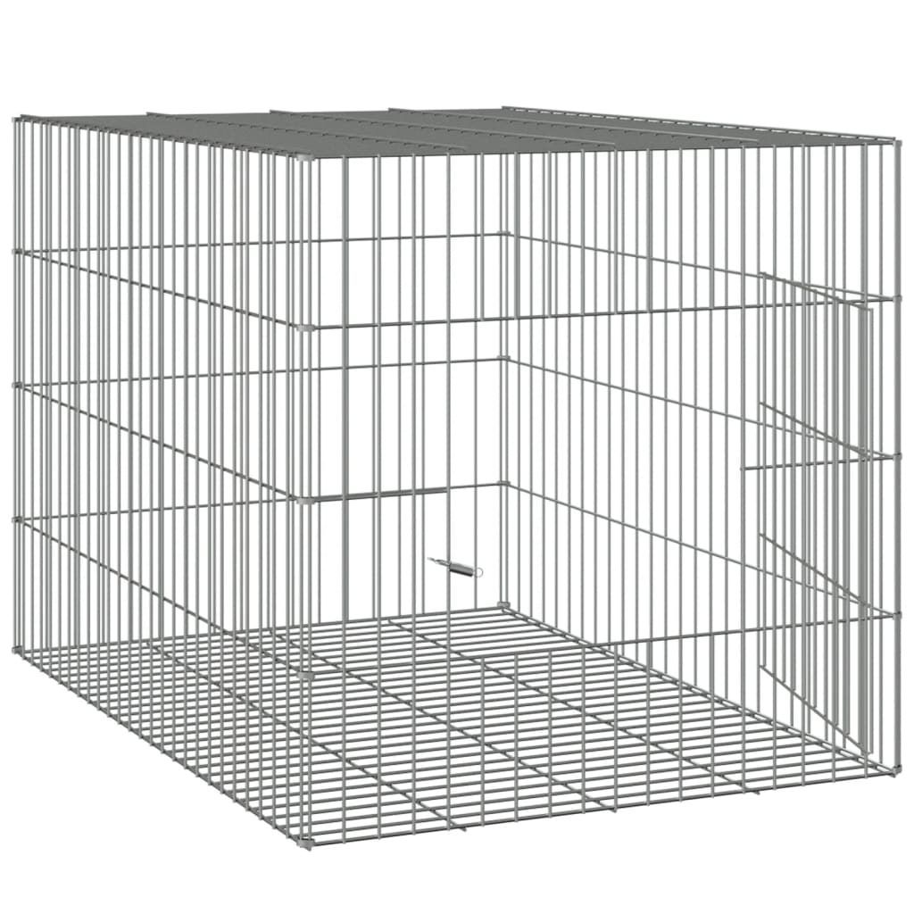 Berkfield Rabbit Cage 78x54x54 cm Galvanised Iron