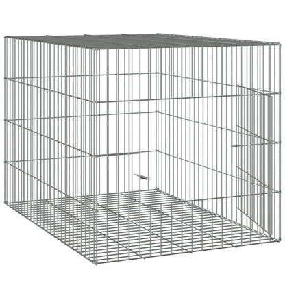 Berkfield Rabbit Cage 78x54x54 cm Galvanised Iron