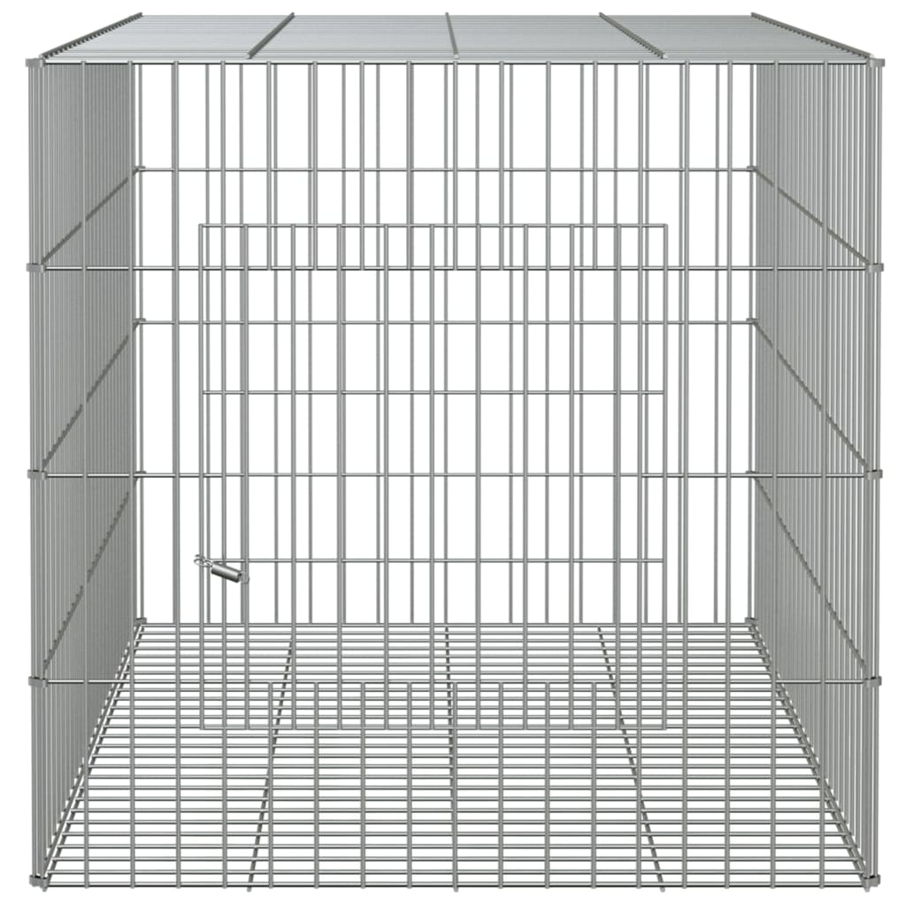 Berkfield Rabbit Cage 78x54x54 cm Galvanised Iron