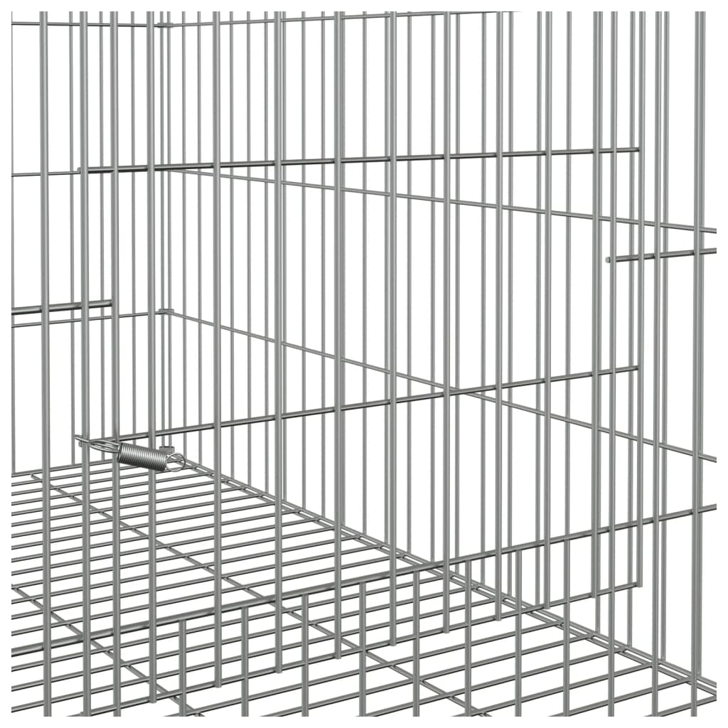 Berkfield Rabbit Cage 78x54x54 cm Galvanised Iron