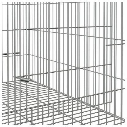 Berkfield Rabbit Cage 78x54x54 cm Galvanised Iron