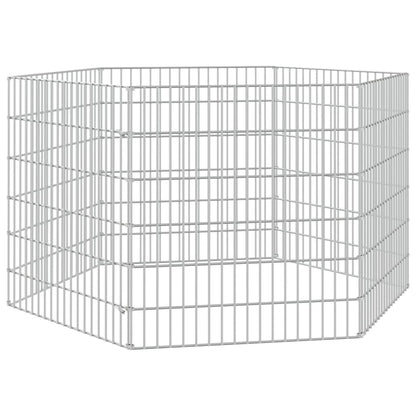 Berkfield 6-Panel Rabbit Cage 54x60 cm Galvanised Iron