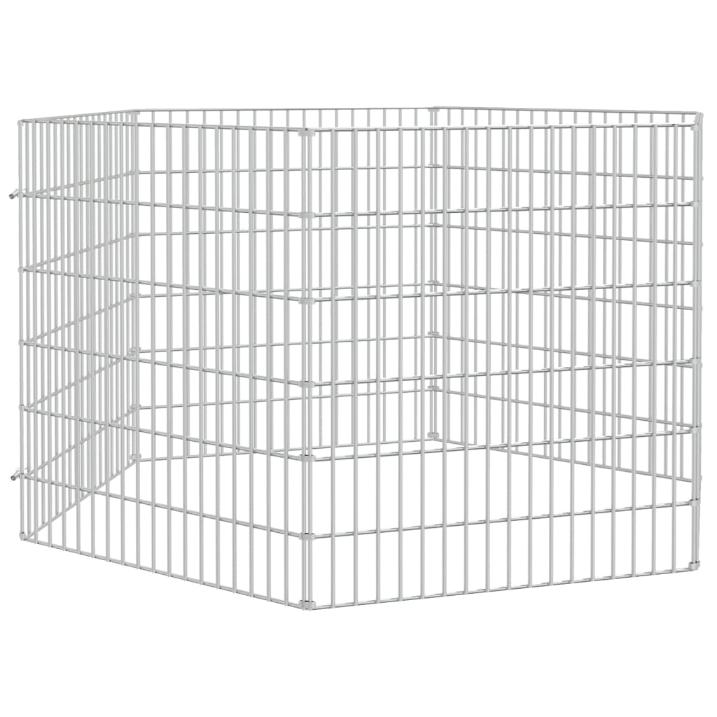 Berkfield 6-Panel Rabbit Cage 54x60 cm Galvanised Iron