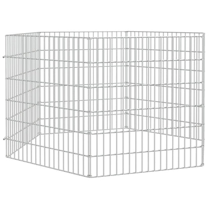 Berkfield 6-Panel Rabbit Cage 54x60 cm Galvanised Iron