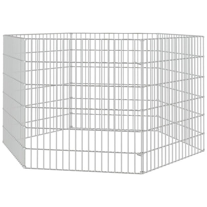 Berkfield 6-Panel Rabbit Cage 54x60 cm Galvanised Iron