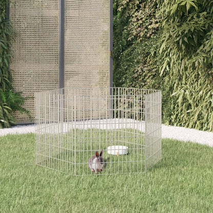 Berkfield 6-Panel Rabbit Cage 54x60 cm Galvanised Iron