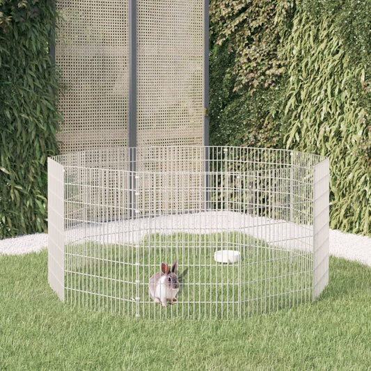 Berkfield 10-Panel Rabbit Cage 54x80 cm Galvanised Iron