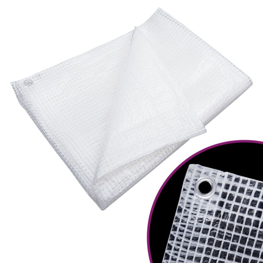 Berkfield Leno Tarpaulin 140 g/m�__ 6x10 m White