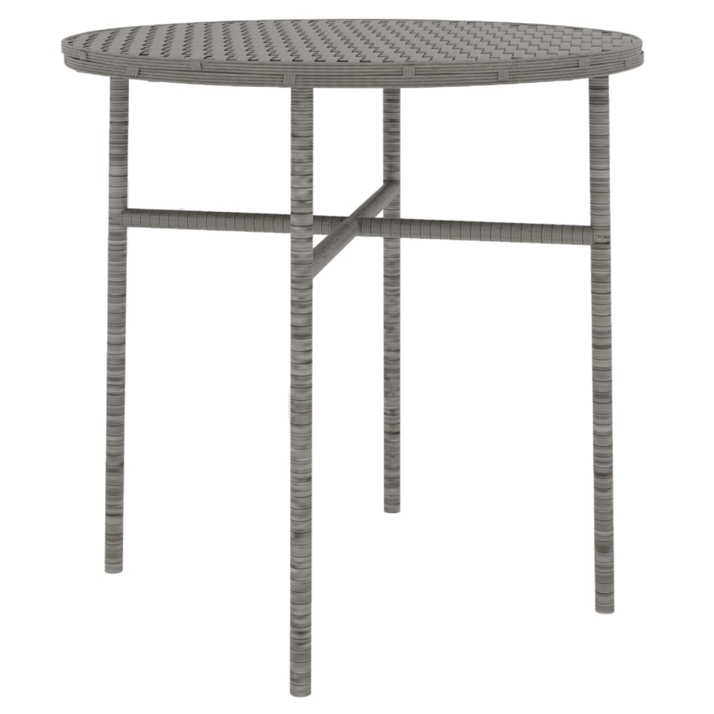 Berkfield 3 Piece Garden Dining Set Poly Rattan Grey