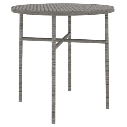 Berkfield 3 Piece Garden Dining Set Poly Rattan Grey
