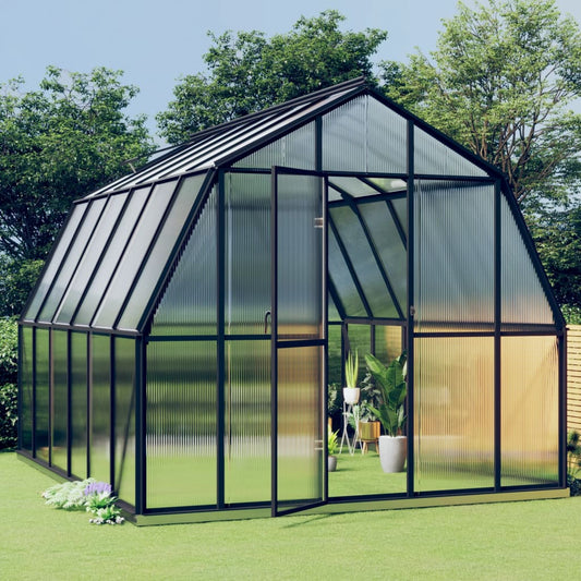 Berkfield Greenhouse with Base Frame Anthracite 9.53 må_ Aluminium