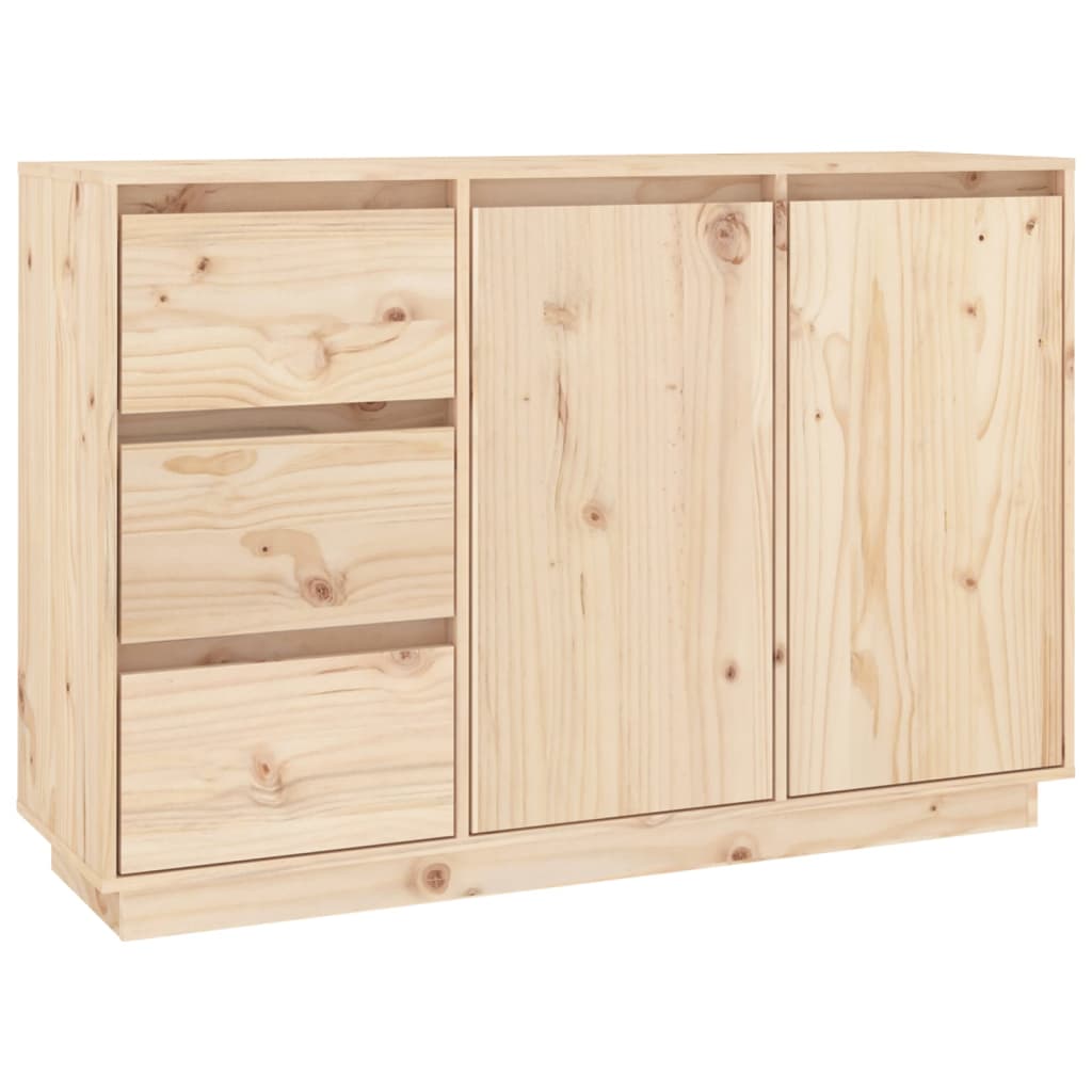 Berkfield Sideboard 111x34x75 cm Solid Wood Pine