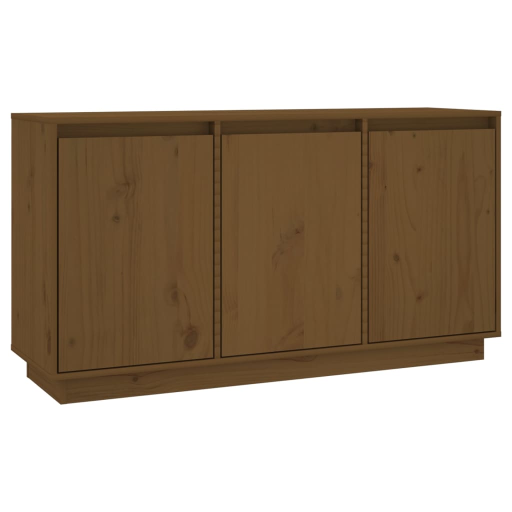 Berkfield Sideboard Honey Brown 111x34x60 cm Solid Wood Pine