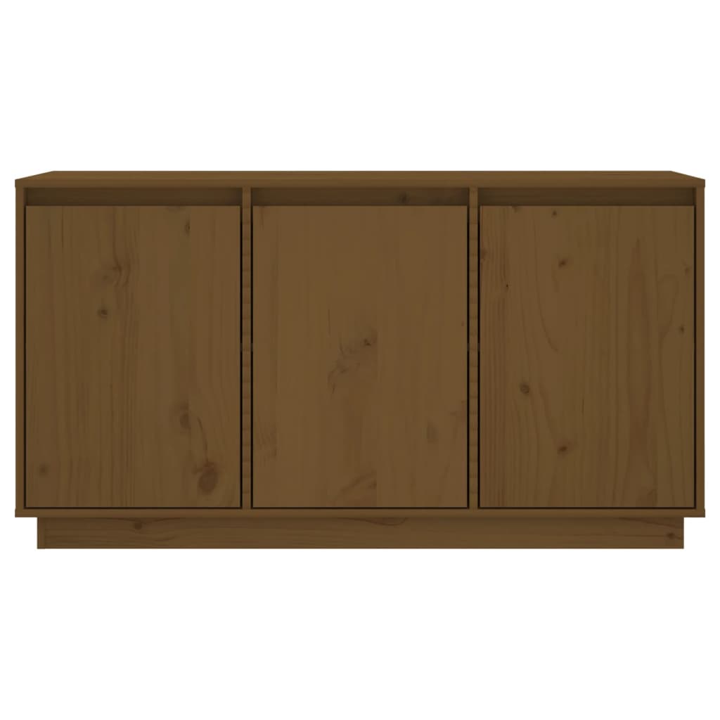 Berkfield Sideboard Honey Brown 111x34x60 cm Solid Wood Pine