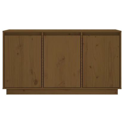 Berkfield Sideboard Honey Brown 111x34x60 cm Solid Wood Pine