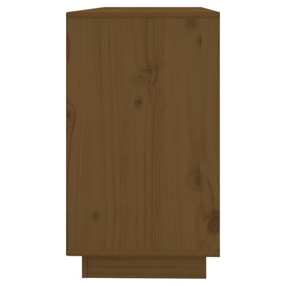 Berkfield Sideboard Honey Brown 111x34x60 cm Solid Wood Pine