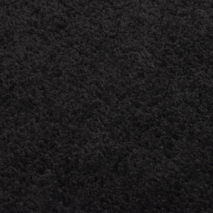 Berkfield Shaggy Rug High Pile Black 80x150 cm