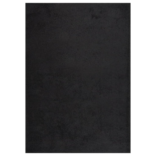 Berkfield Shaggy Rug High Pile Black 140x200 cm