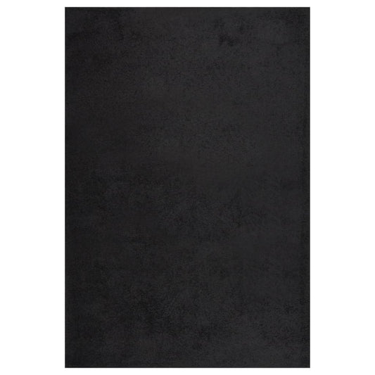 Berkfield Shaggy Rug High Pile Black 160x230 cm