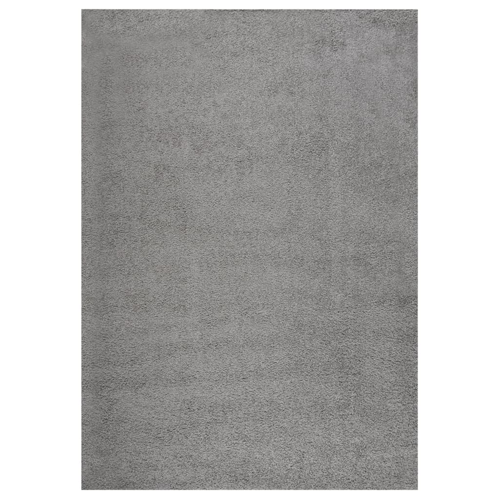 Berkfield Shaggy Rug High Pile Grey 140x200 cm