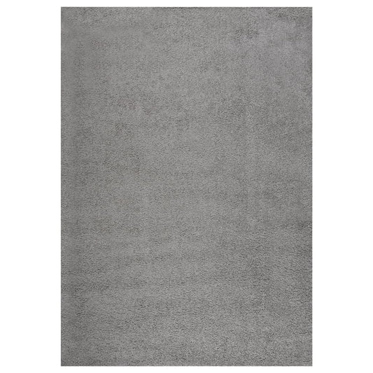 Berkfield Shaggy Rug High Pile Grey 140x200 cm