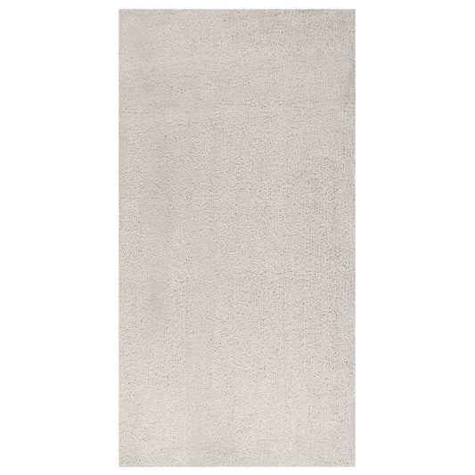 Berkfield Shaggy Rug High Pile Cream 80x150 cm