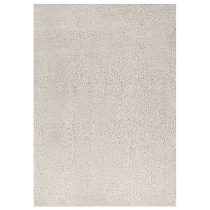 Berkfield Shaggy Rug High Pile Cream 120x170 cm