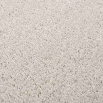 Berkfield Shaggy Rug High Pile Cream 120x170 cm
