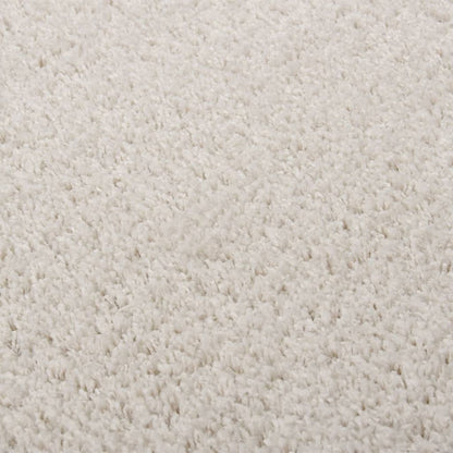 Berkfield Shaggy Rug High Pile Cream 200x290 cm
